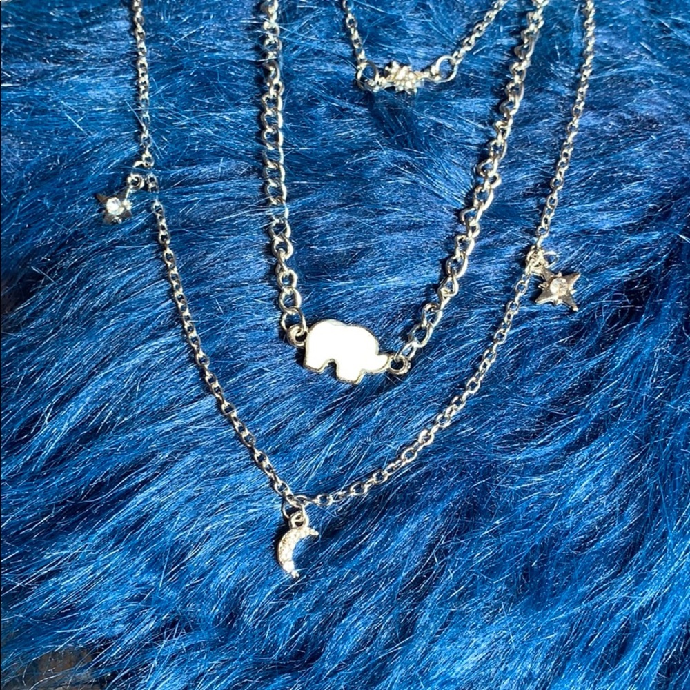 🔵Multi-Layer Elephant Necklace - Picture 4 of 8